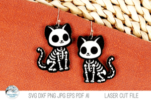 Halloween Skeleton Earring Bundle - SVG Files for Laser Cutter Wispy Willow Designs Company