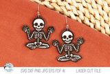 Halloween Skeleton Earring Bundle - SVG Files for Laser Cutter Wispy Willow Designs Company