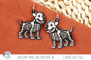 Halloween Skeleton Earring Bundle Vol 2- SVG Files for Laser Cutter Wispy Willow Designs Company