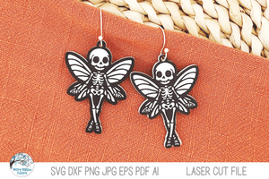 Halloween Skeleton Earring Bundle Vol 4- SVG Files for Laser Cutter Wispy Willow Designs Company