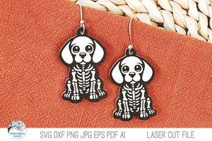 Halloween Skeleton Earring Bundle Vol 4- SVG Files for Laser Cutter Wispy Willow Designs Company