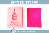 Happy Birthday Card SVG | Papercut R20 Card and Envelope Greetings Design Wispy Willow Designs Company