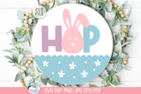 Happy Easter and Spring Round Sign SVG Bundle Wispy Willow Designs Company