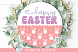 Happy Easter and Spring Round Sign SVG Bundle Wispy Willow Designs Company