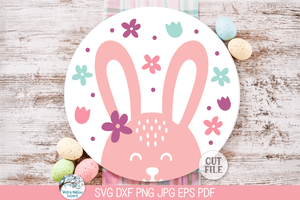 Happy Easter and Spring Round Sign SVG Bundle Wispy Willow Designs Company