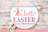 Happy Easter and Spring Round Sign SVG Bundle Wispy Willow Designs Company