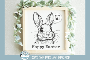 Happy Easter SVG | Easter Bunny Rabbit Wispy Willow Designs Company