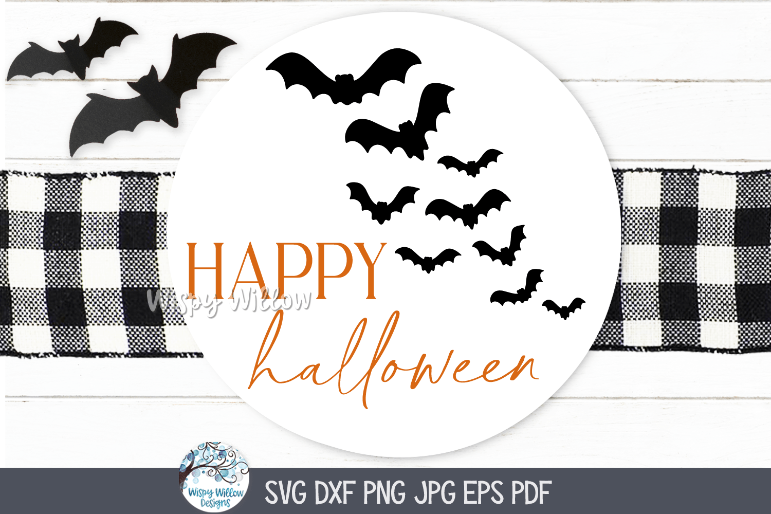 Happy Halloween SVG | Classic Halloween Art Wispy Willow Designs Company