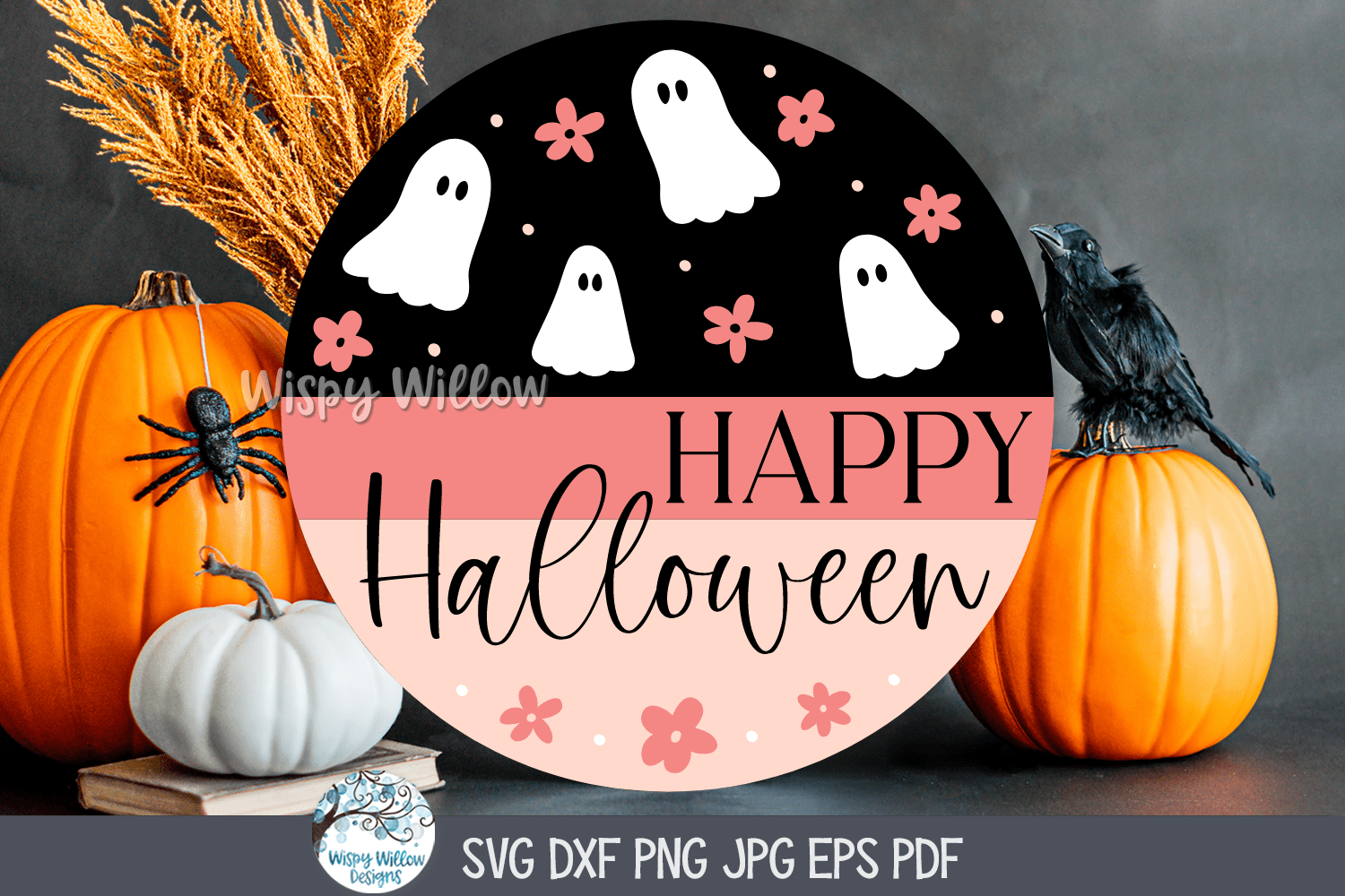 Happy Halloween SVG | Festive Holiday Design Wispy Willow Designs Company