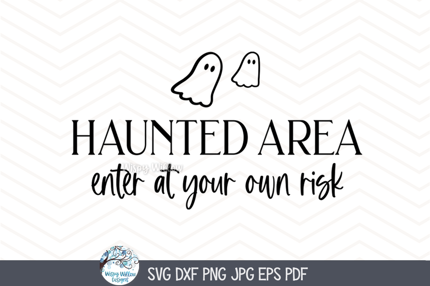 Haunted Area SVG | Enter If You Dare Design Wispy Willow Designs Company