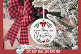 Have Yourself A Merry Little Christmas | Round Sign SVG Wispy Willow Designs Company