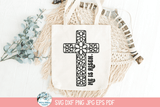 He Is Risen SVG | Jesus Christ Flower Cross Wispy Willow Designs Company