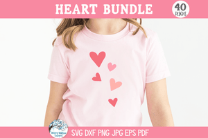 Heart Bundle SVG | Hand Drawn Valentine Hearts Wispy Willow Designs Company