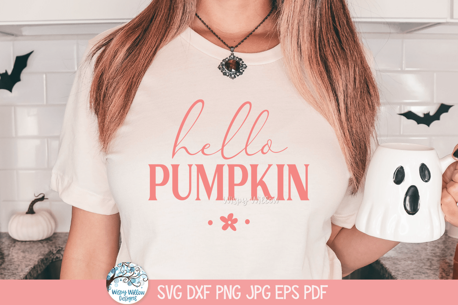 Hello Pumpkin SVG | Autumn Pumpkin Design Wispy Willow Designs Company