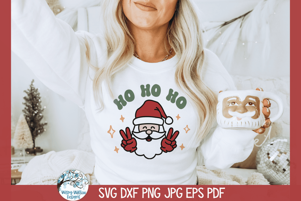Buy Ho Ho Ho Christmas Tree Svg Png online in USA