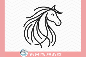 Horse SVG | Farm Animal Art Wispy Willow Designs Company