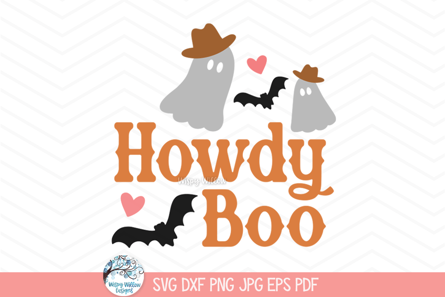 Howdy Boo SVG | Cute Halloween Ghost Art Wispy Willow Designs Company