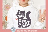 I Love My Cat SVG | Animal Lover Illustration Wispy Willow Designs Company