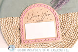 "I Love You Because" Valentine's Day Scalloped Arch Sign SVG File for Laser Cutters Wispy Willow Designs Company