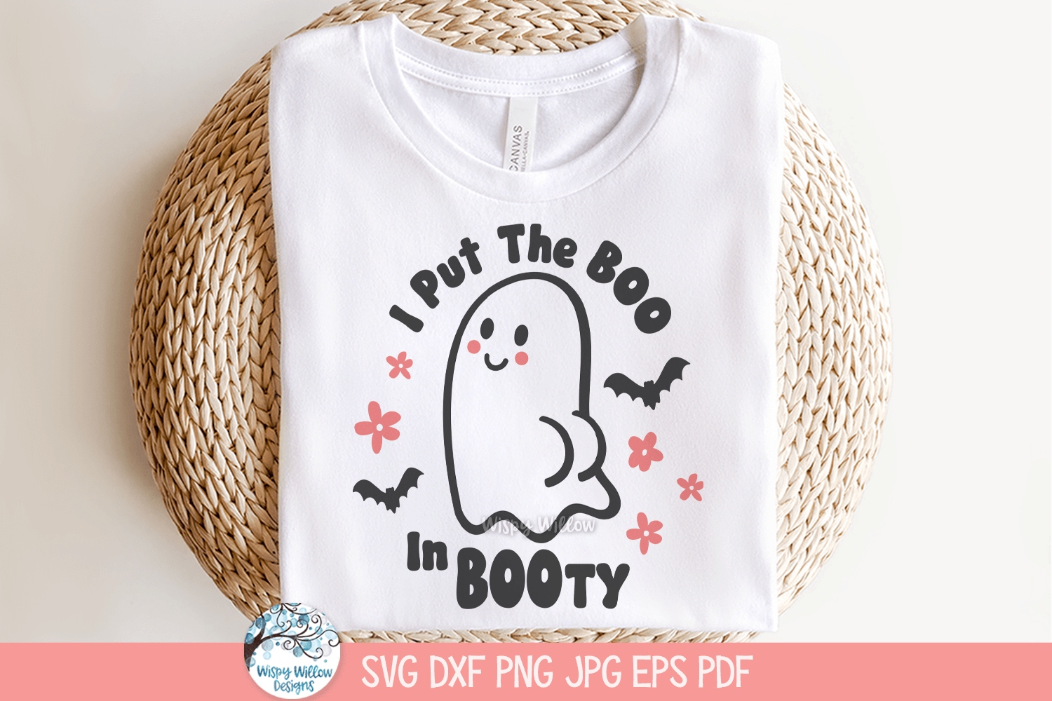 I Put The Boo In Booty SVG | Funny Halloween Art Wispy Willow Designs Company