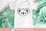 Koala SVG | Baby Animal Face Wispy Willow Designs Company