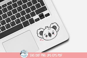 Koala SVG | Baby Animal Face Wispy Willow Designs Company