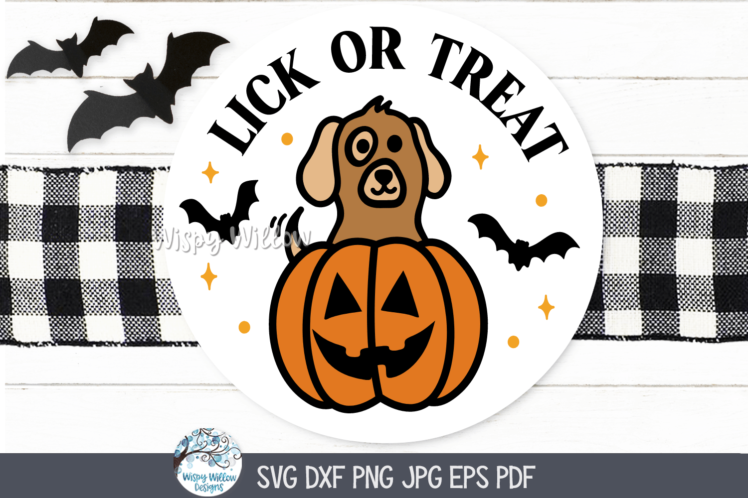 Lick Or Treat SVG | Fun Halloween Candy Design Wispy Willow Designs Company