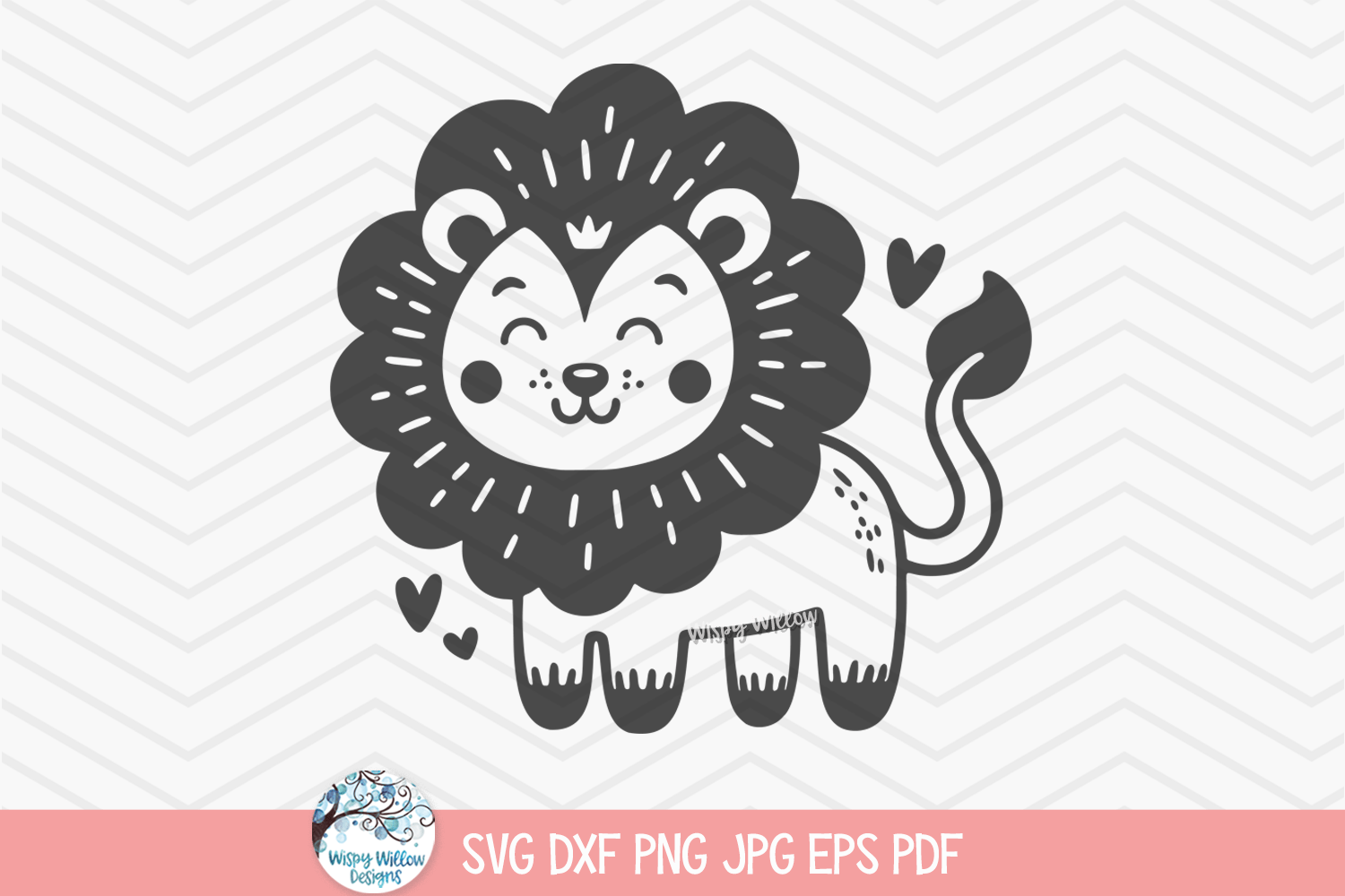 Lion SVG | Baby Animal Design Wispy Willow Designs Company