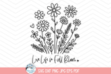 Live Life In Full Bloom SVG | Floral Illustration Wispy Willow Designs Company