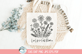 Live Life In Full Bloom SVG | Floral Illustration Wispy Willow Designs Company