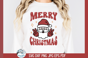 Merry Christmas Santa SVG | Christmas Design SVG Wispy Willow Designs Company