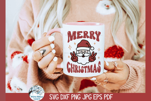 Merry Christmas Santa SVG | Christmas Design SVG Wispy Willow Designs Company