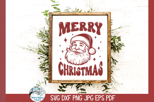 Merry Christmas Santa SVG | Christmas Design SVG Wispy Willow Designs Company