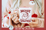 Merry Christmas Santa SVG | Christmas Design SVG Wispy Willow Designs Company