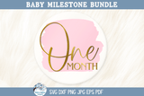 Milestone SVG Bundle | Baby Milestones Design Wispy Willow Designs Company