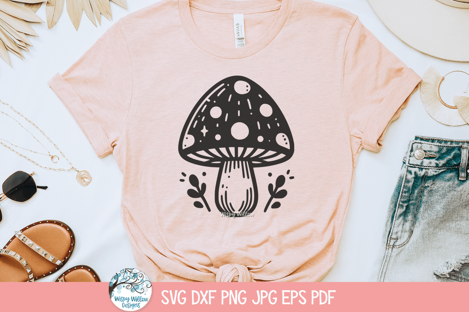 Mushroom SVG | Mushroom Graphic Sweatshirt Wispy Willow Designs Company