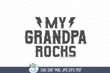 My Grandpa Rocks SVG | Grandfather's Day Tribute Art Wispy Willow Designs Company