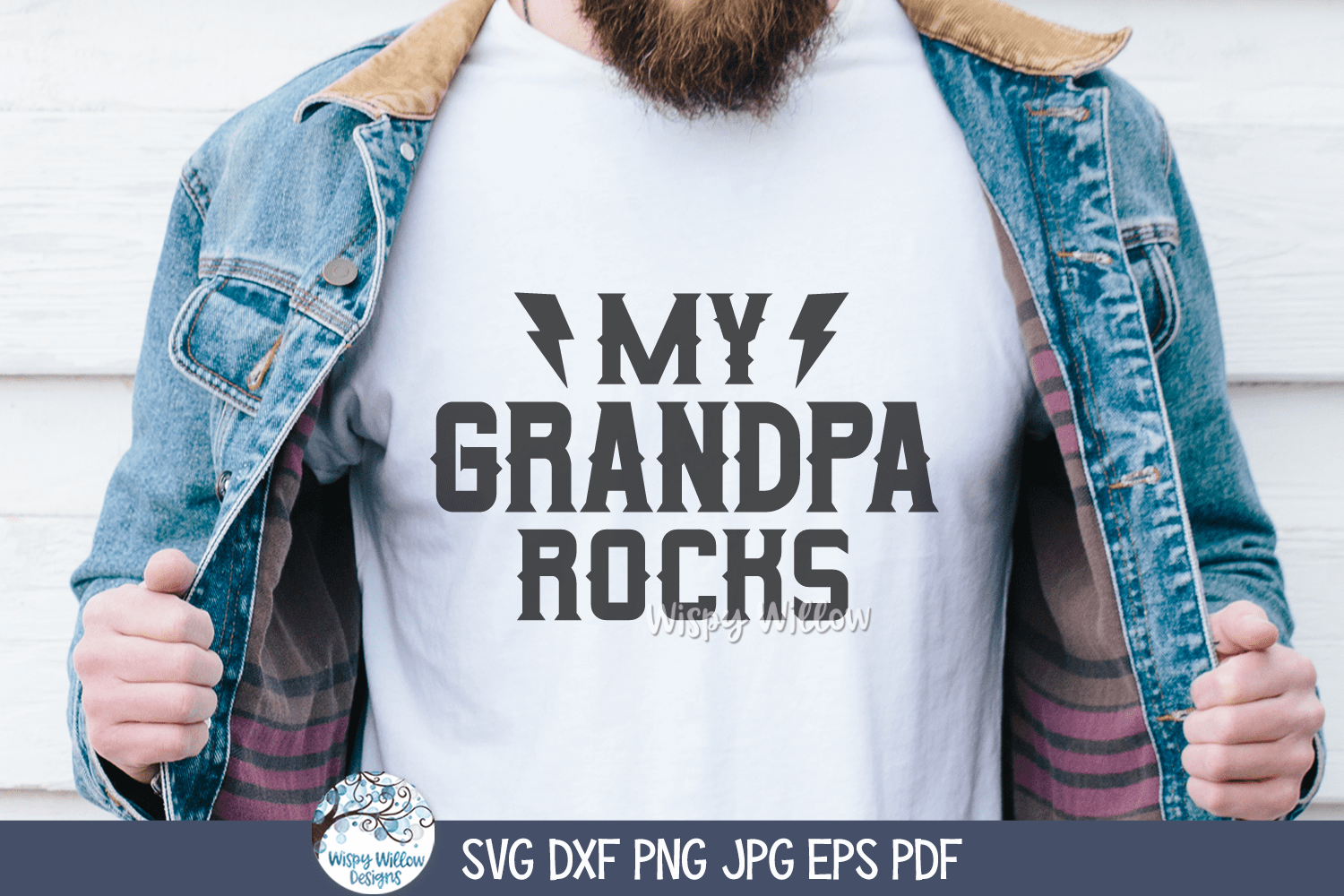 My Grandpa Rocks SVG | Grandfather's Day Tribute Art Wispy Willow Designs Company