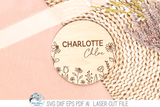 Newborn Baby Girl Birth Announcement Bundle - SVG File for Laser Cutter Wispy Willow Designs Company