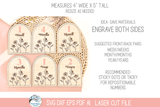 Newborn Baby Girl Flower Arch Milestone Bundle - SVG File for Laser Cutter Wispy Willow Designs Company