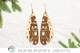 Nutcracker Earring - Christmas SVG File for Laser Cutter Wispy Willow Designs Company