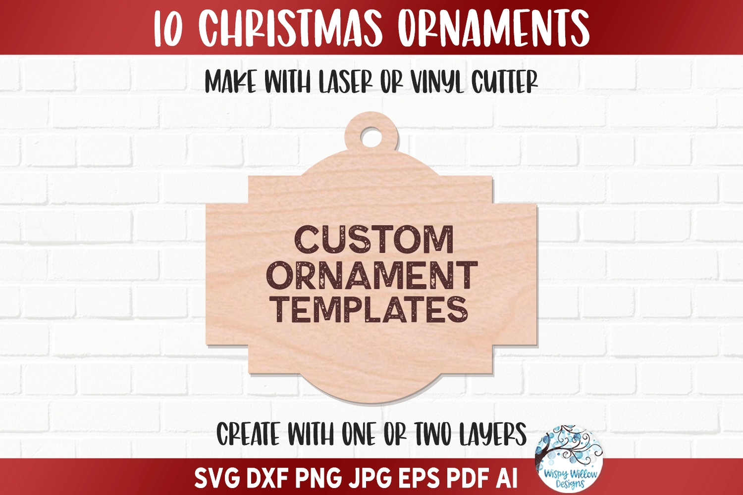 Ornament Shape Bundle SVG | Holiday Collection Wispy Willow Designs Company