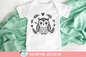 Owl SVG | Baby Shower Design Wispy Willow Designs Company