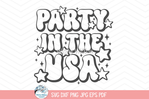 Party In The USA SVG | 4th of July Celebration Design Wispy Willow Designs Company