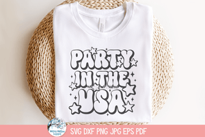 Party In The USA SVG | 4th of July Celebration Design Wispy Willow Designs Company