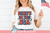 Party In The USA SVG | USA Celebration Graphic Wispy Willow Designs Company