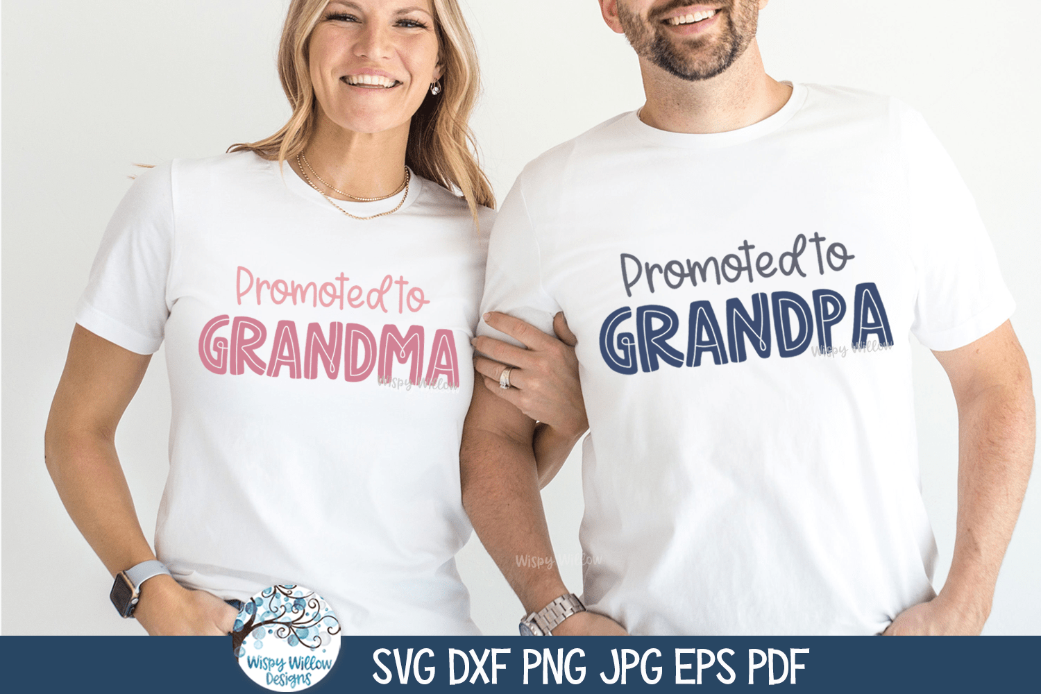 Promoted to Grandparents SVG | Pregnancy Reveal Wispy Willow Designs Company