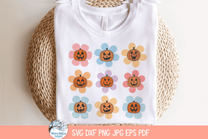 Pumpkin Flowers SVG | Autumn Design Set Wispy Willow Designs Company