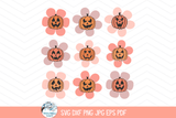 Pumpkin Flowers SVG | Floral Pumpkin Art Wispy Willow Designs Company