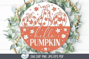 Seasonal Fall Round Sign SVG Bundle| Harvest Graphics Design Wispy Willow Designs Company